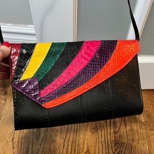 Vintage 1980’s snakeskin crossbody